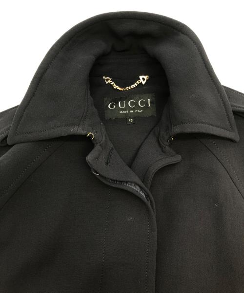 GUCCI（グッチ）GUCCI (グッチ) ポンチョ ブラック サイズ:SIZE 40の古着・服飾アイテム
