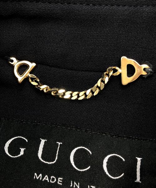 GUCCI（グッチ）GUCCI (グッチ) ポンチョ ブラック サイズ:SIZE 40の古着・服飾アイテム