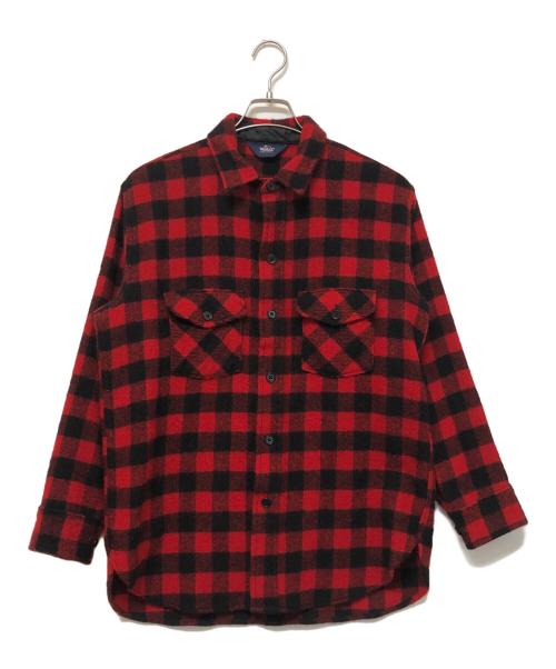 WOOLRICH（ウールリッチ）WOOLRICH (ウールリッチ) シャツジャケット レッド サイズ:SIZE Mの古着・服飾アイテム