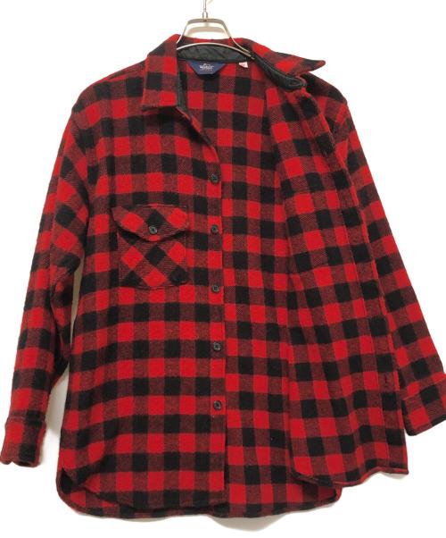 WOOLRICH（ウールリッチ）WOOLRICH (ウールリッチ) シャツジャケット レッド サイズ:SIZE Mの古着・服飾アイテム