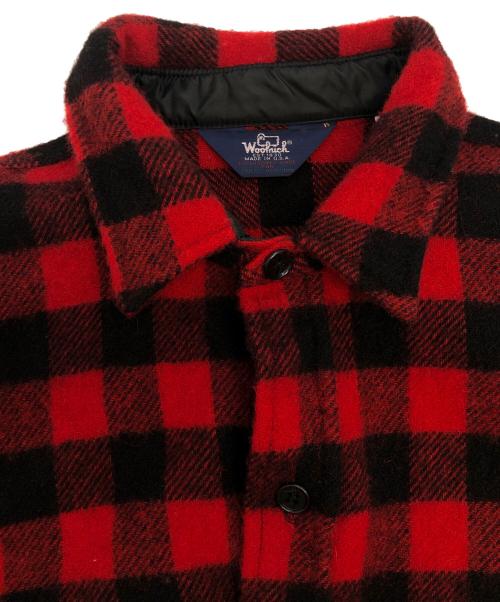 WOOLRICH（ウールリッチ）WOOLRICH (ウールリッチ) シャツジャケット レッド サイズ:SIZE Mの古着・服飾アイテム