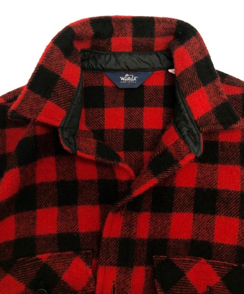 WOOLRICH（ウールリッチ）WOOLRICH (ウールリッチ) シャツジャケット レッド サイズ:SIZE Mの古着・服飾アイテム