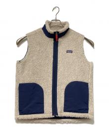 Patagonia（パタゴニア）の古着「ボアベスト」｜ホワイト×ネイビー