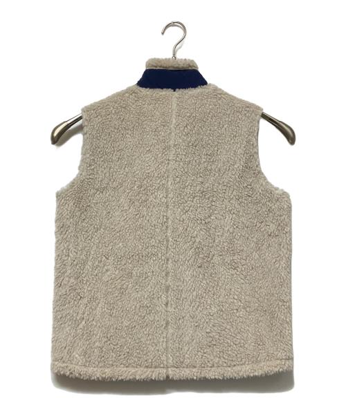 Patagonia（パタゴニア）Patagonia (パタゴニア) ボアベスト ホワイト×ネイビー サイズ:XLの古着・服飾アイテム