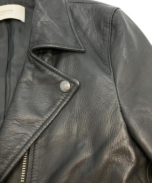 STUDIOUS（ステュディオス）STUDIOUS (ステュディオス) レザージャケット ブラック サイズ:1の古着・服飾アイテム
