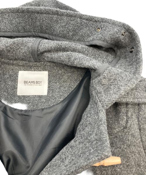 BEAMS BOY（ビームスボーイ）BEAMS BOY (ビームスボーイ) モッサー ロング ダッフルコート グレー サイズ:Freeの古着・服飾アイテム