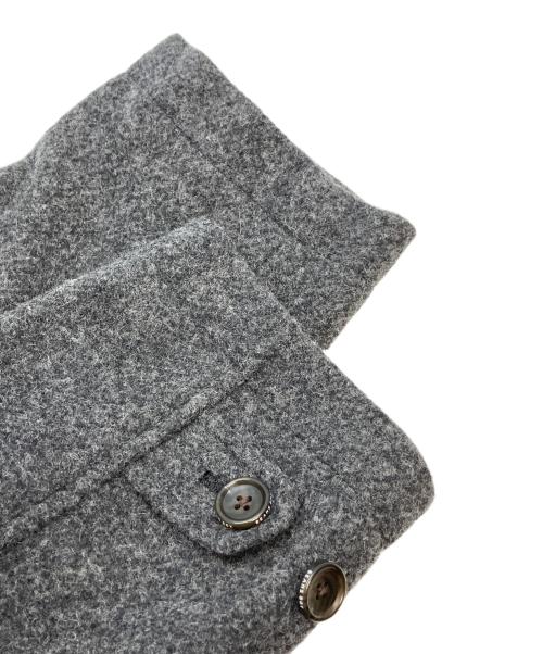 BEAMS BOY（ビームスボーイ）BEAMS BOY (ビームスボーイ) モッサー ロング ダッフルコート グレー サイズ:Freeの古着・服飾アイテム