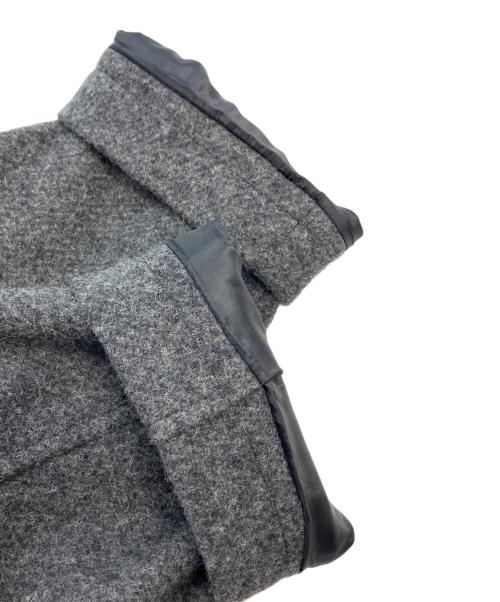 BEAMS BOY（ビームスボーイ）BEAMS BOY (ビームスボーイ) モッサー ロング ダッフルコート グレー サイズ:Freeの古着・服飾アイテム