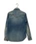 Hysteric Glamour (ヒステリックグラマー) SUPER FUZZ刺繍 USED加工デニム長袖シャツ ブルー サイズ:SIZE S：8000円