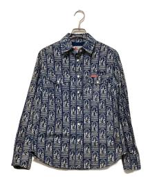 Hysteric Glamour（ヒステリックグラマー）の古着「長袖シャツ」｜ブルー×ホワイト