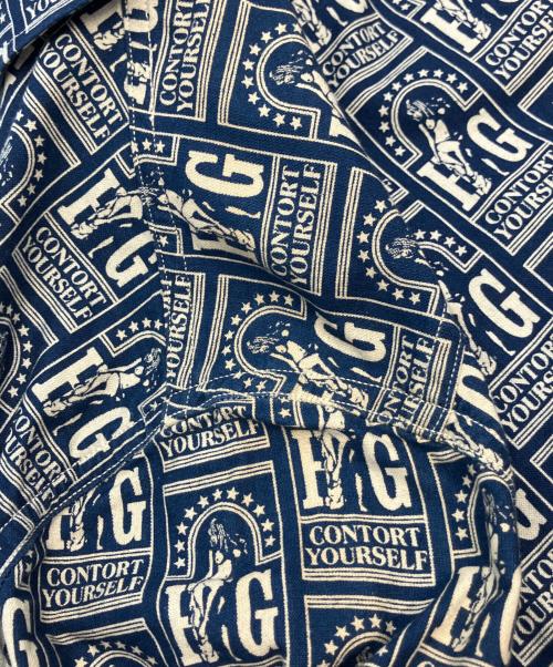 Hysteric Glamour（ヒステリックグラマー）Hysteric Glamour (ヒステリックグラマー) 長袖シャツ ブルー×ホワイト サイズ:SIZE Sの古着・服飾アイテム