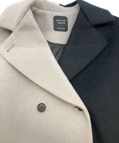 UNITED TOKYO（ユナイテッドトーキョー）UNITED TOKYO (ユナイテッドトーキョー) ダブルコート ブラック×グレー サイズ:1の古着・服飾アイテム