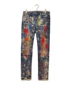 Denim & Supply Ralph Laurenデニム＆サプライ ラルフローレン）の古着「ペイントデニムパンツ」｜インディゴ