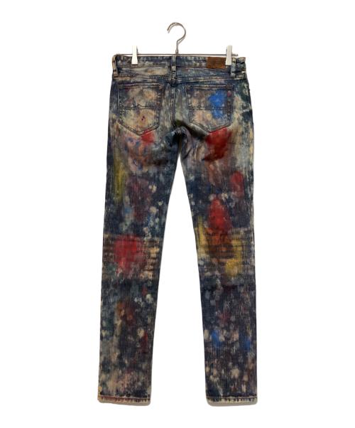 Denim & Supply Ralph Lauren（デニム＆サプライ ラルフローレン）DENIM & SUPPLY RALPH LAUREN (デニム＆サプライ ラルフローレン) ペイントデニムパンツ インディゴ サイズ:W27の古着・服飾アイテム