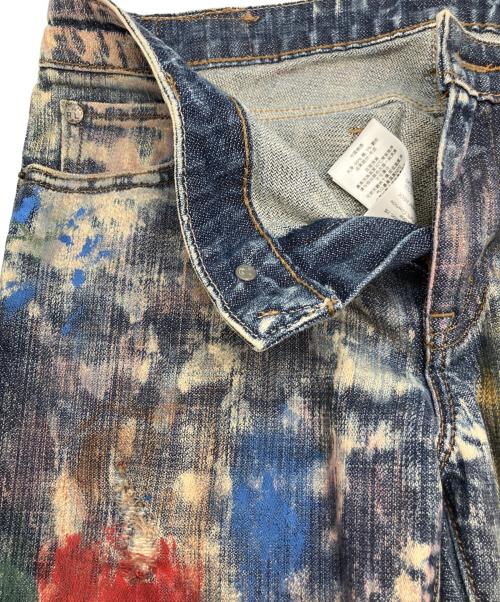 Denim & Supply Ralph Lauren（デニム＆サプライ ラルフローレン）DENIM & SUPPLY RALPH LAUREN (デニム＆サプライ ラルフローレン) ペイントデニムパンツ インディゴ サイズ:W27の古着・服飾アイテム