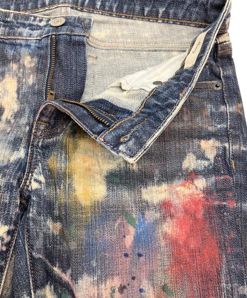 Denim & Supply Ralph Lauren（デニム＆サプライ ラルフローレン）DENIM & SUPPLY RALPH LAUREN (デニム＆サプライ ラルフローレン) ペイントデニムパンツ インディゴ サイズ:W27の古着・服飾アイテム