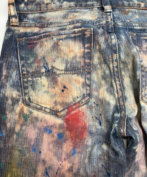 Denim & Supply Ralph Lauren（デニム＆サプライ ラルフローレン）DENIM & SUPPLY RALPH LAUREN (デニム＆サプライ ラルフローレン) ペイントデニムパンツ インディゴ サイズ:W27の古着・服飾アイテム