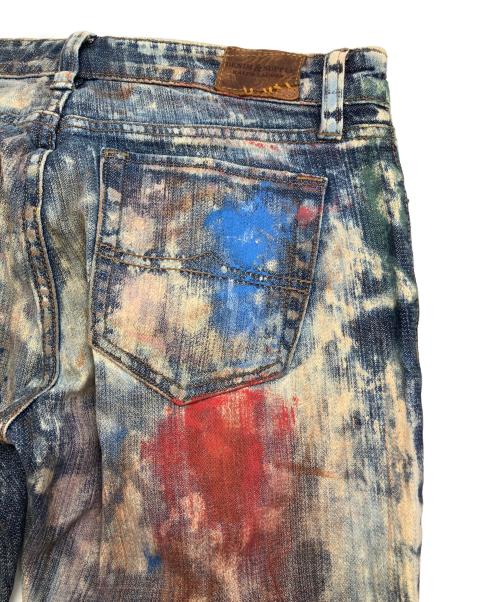 Denim & Supply Ralph Lauren（デニム＆サプライ ラルフローレン）DENIM & SUPPLY RALPH LAUREN (デニム＆サプライ ラルフローレン) ペイントデニムパンツ インディゴ サイズ:W27の古着・服飾アイテム