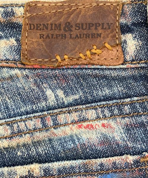Denim & Supply Ralph Lauren（デニム＆サプライ ラルフローレン）DENIM & SUPPLY RALPH LAUREN (デニム＆サプライ ラルフローレン) ペイントデニムパンツ インディゴ サイズ:W27の古着・服飾アイテム