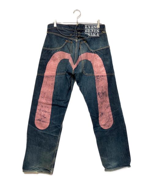 EVISU（エヴィス）EVISU (エヴィス) デニムパンツ ブルー サイズ:35×35の古着・服飾アイテム