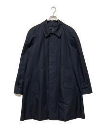 Aquascutum（アクアスキュータム）の古着「ステンカラーコート」｜ネイビー