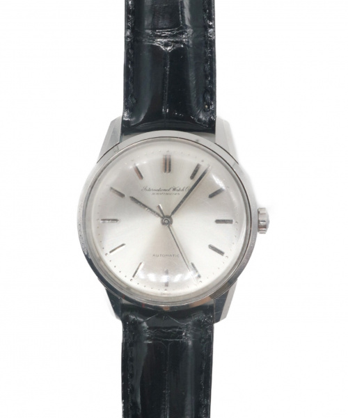 IWC（アイダブリューシー）IWC (インターナショナルウォッチカンパニ) リストウォッチ オールドインター シルバー 自動巻き クロコダイル 34mmの古着・服飾アイテム