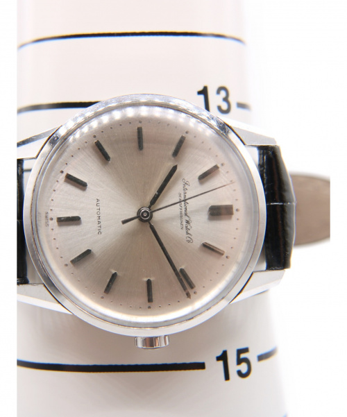 IWC（アイダブリューシー）IWC (インターナショナルウォッチカンパニ) リストウォッチ オールドインター シルバー 自動巻き クロコダイル 34mmの古着・服飾アイテム