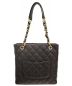 CHANEL (シャネル) PSTトートバッグ ブラック×ゴールド：218000円