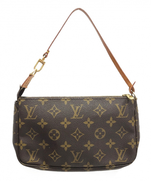 LOUIS VUITTON（ルイ ヴィトン）LOUIS VUITTON (ルイヴィトン) ポシェットアクセソワール ブラウン サイズ:ｰ モノグラム M40712 ダブルストラップの古着・服飾アイテム