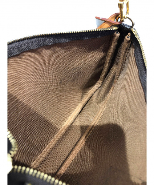 LOUIS VUITTON（ルイ ヴィトン）LOUIS VUITTON (ルイヴィトン) ポシェットアクセソワール ブラウン サイズ:ｰ モノグラム M40712 ダブルストラップの古着・服飾アイテム