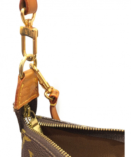 LOUIS VUITTON（ルイ ヴィトン）LOUIS VUITTON (ルイヴィトン) ポシェットアクセソワール ブラウン サイズ:ｰ モノグラム M40712 ダブルストラップの古着・服飾アイテム