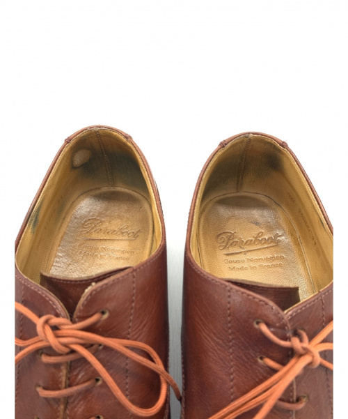 PARABOOT（パラブーツ）PARABOOT (パラブーツ) レザーシューズ ブラウン サイズ:9 1/2 710708の古着・服飾アイテム
