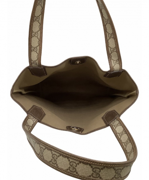 GUCCI（グッチ）GUCCI (グッチ) トートバッグ ブラウン OLD GUCCI 002 58 0054の古着・服飾アイテム