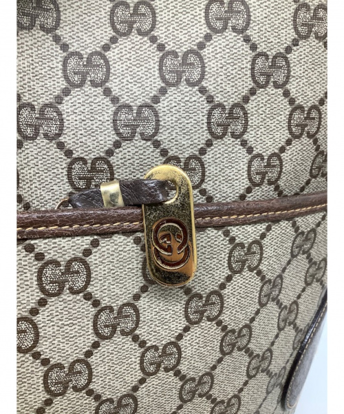 GUCCI（グッチ）GUCCI (グッチ) トートバッグ ブラウン OLD GUCCI 002 58 0054の古着・服飾アイテム