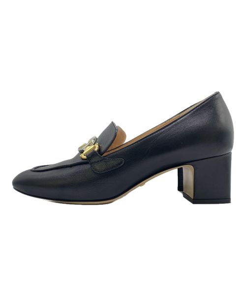 GUCCI（グッチ）GUCCI (グッチ) ミッドヒール ローファー ブラック サイズ:36.5の古着・服飾アイテム