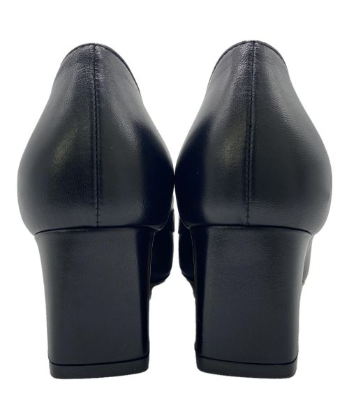 GUCCI（グッチ）GUCCI (グッチ) ミッドヒール ローファー ブラック サイズ:36.5の古着・服飾アイテム