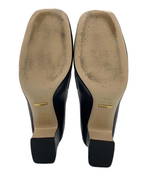 GUCCI（グッチ）GUCCI (グッチ) ミッドヒール ローファー ブラック サイズ:36.5の古着・服飾アイテム