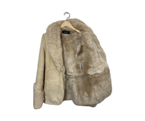 GUCCI（グッチ）GUCCI (グッチ) ラパンファームートンコート ベージュ サイズ:SIZE 40の古着・服飾アイテム