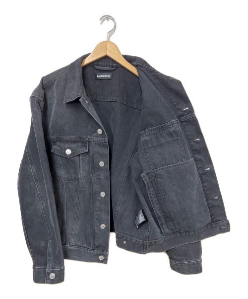 BALENCIAGA（バレンシアガ）BALENCIAGA (バレンシアガ) デニムジャケット ブラック サイズ:SIZE 44の古着・服飾アイテム