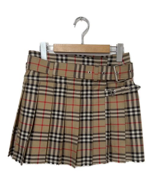 BURBERRY（バーバリー）BURBERRY (バーバリー) カットオフラップスカート ベージュ サイズ:UK6の古着・服飾アイテム