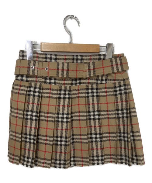 BURBERRY（バーバリー）BURBERRY (バーバリー) カットオフラップスカート ベージュ サイズ:UK6の古着・服飾アイテム