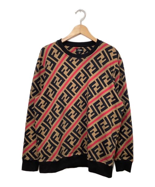 FENDI（フェンディ）FENDI (フェンディ) ズッカ柄スウェット ブラウン サイズ:XLの古着・服飾アイテム