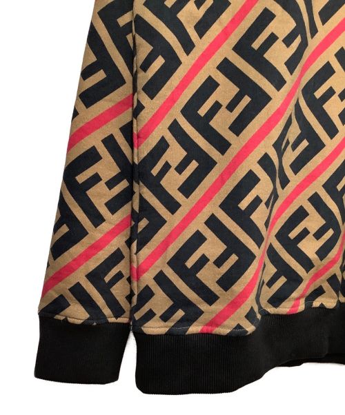 FENDI（フェンディ）FENDI (フェンディ) ズッカ柄スウェット ブラウン サイズ:XLの古着・服飾アイテム