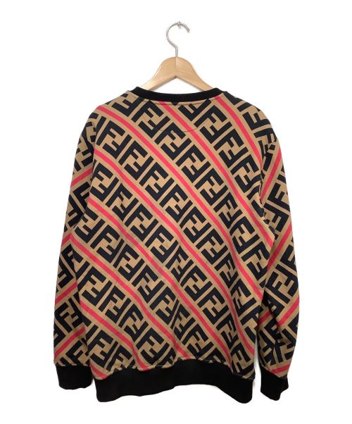 FENDI（フェンディ）FENDI (フェンディ) ズッカ柄スウェット ブラウン サイズ:XLの古着・服飾アイテム