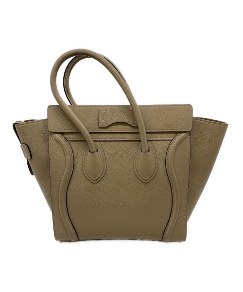 CELINE（セリーヌ）CELINE (セリーヌ) マイクロショッパーバッグ ベージュの古着・服飾アイテム