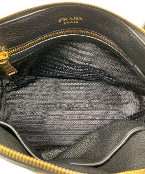 PRADA（プラダ）PRADA (プラダ) VITTERO DAINO　ハンドバッグ ブラックの古着・服飾アイテム