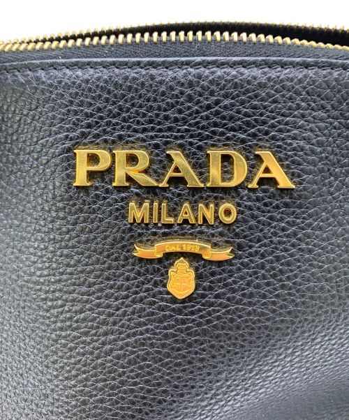 PRADA（プラダ）PRADA (プラダ) VITTERO DAINO　ハンドバッグ ブラックの古着・服飾アイテム