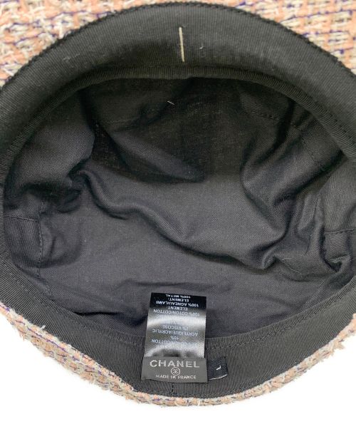 CHANEL（シャネル）CHANEL (シャネル) キャスケット ピンク サイズ:size Lの古着・服飾アイテム