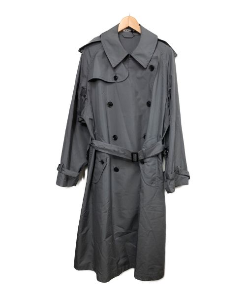 AURALEE（オーラリー）AURALEE (オーラリー) FINX POLYESTER BIG TRENCH COAT ブルー サイズ:4の古着・服飾アイテム