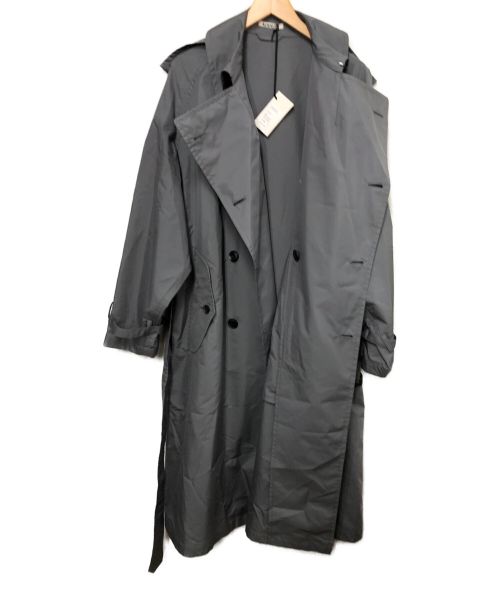 AURALEE（オーラリー）AURALEE (オーラリー) FINX POLYESTER BIG TRENCH COAT ブルー サイズ:4の古着・服飾アイテム